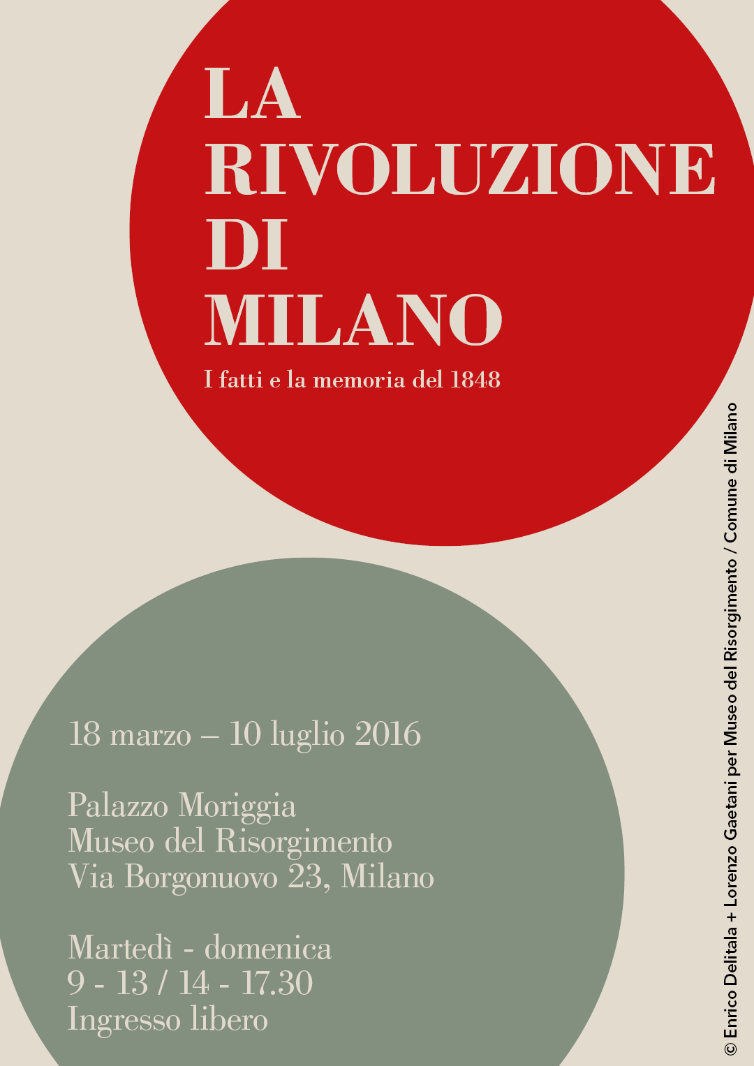 La rivoluzione di Milano: Enrico Delitala Lorenzo Gaetani Museo del Risorgimento Milano Palazzo Moriggia Milano