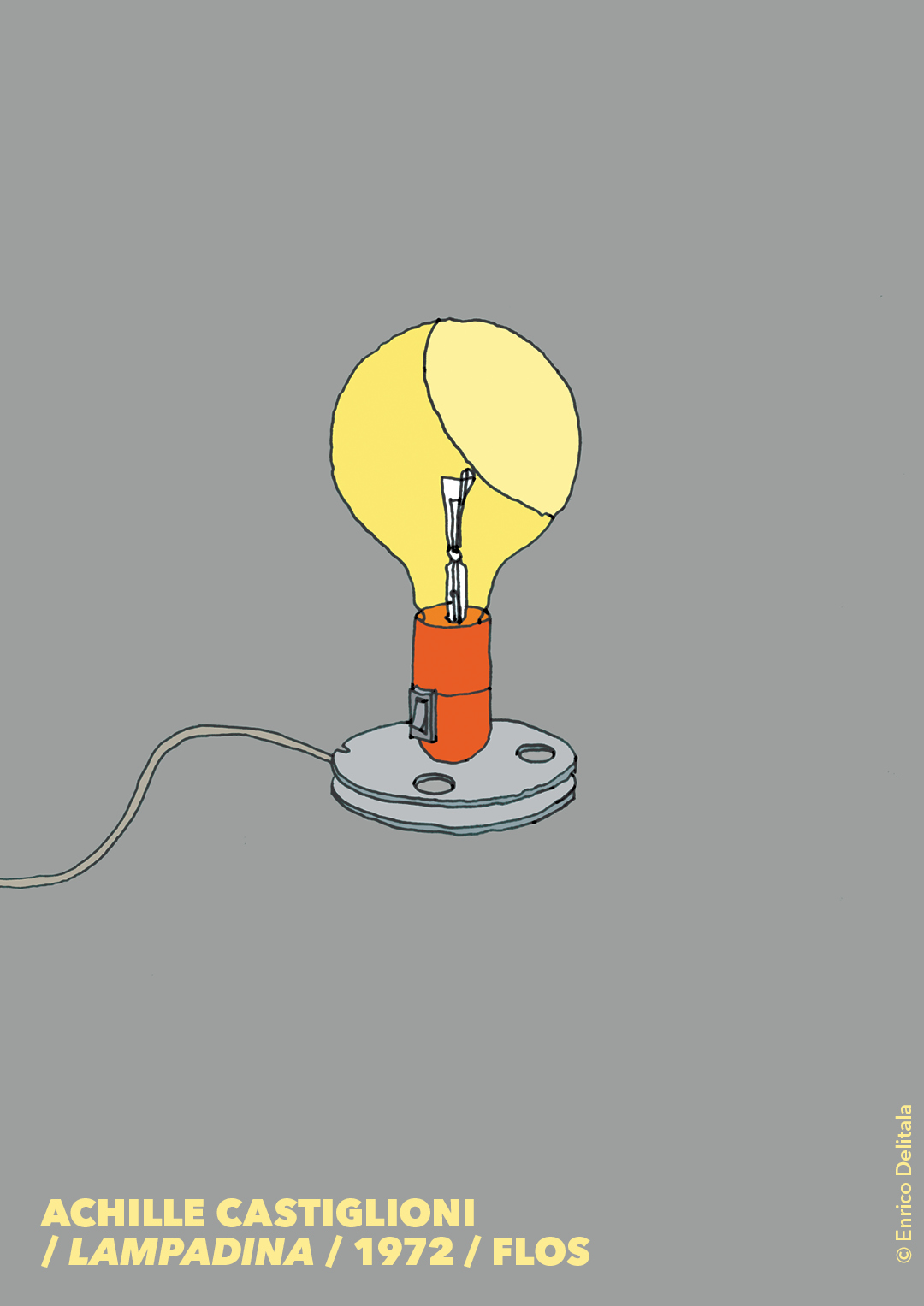 Lampadina: Enrico Delitala Enrico Delitala illustrator Achille Castiglioni